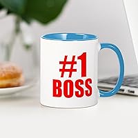 Vista 109 de CafePress Number 1 Boss Mugs 11 oz (325 ml) Ceramic Coffee Mug