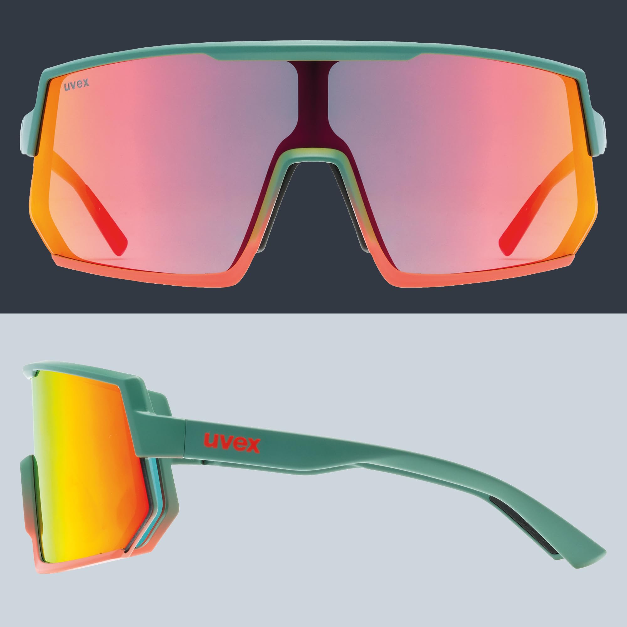 uvex sportstyle 235 - Sportbrille für Damen und Herren - 100% UVA-, B, C Schutz - druckfreier Sitz & perfekter Halt