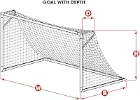 Vista 5 de Kwik Goal - Red de fútbol torcida de 0.118 in