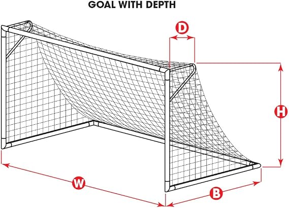 Kwik Goal 3.5-inch Mesh/3mm Thickness Soccer Net