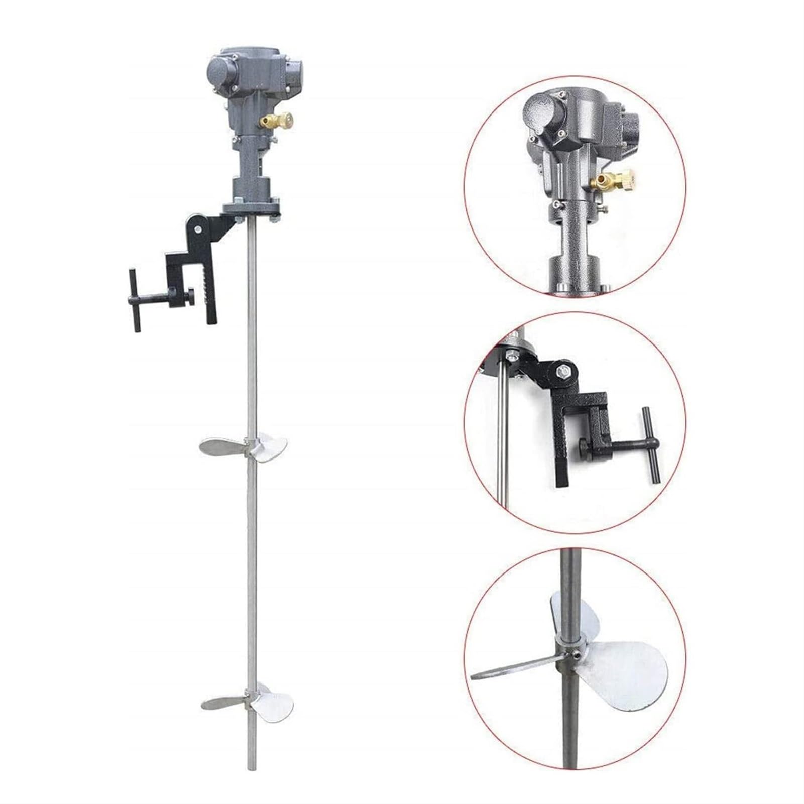 Mezcladora neumática de Pintura, agitador de Aire de 5 gal/20 l, Plataforma elevadora, máquina mezcladora neumática para Materiales de Recubrimiento de Pintura.