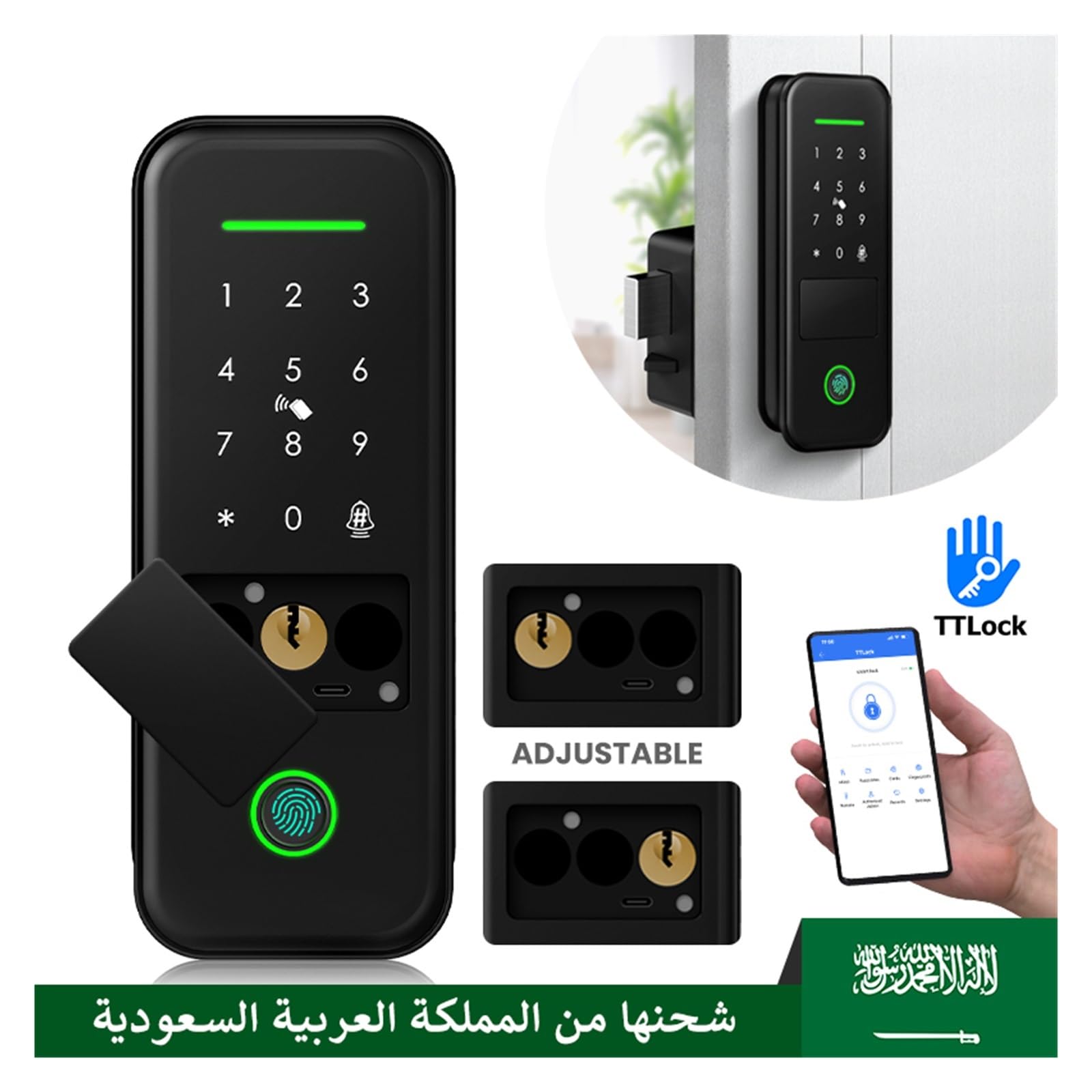 Cerradura de jardín impermeable con control remoto TTLock para exteriores