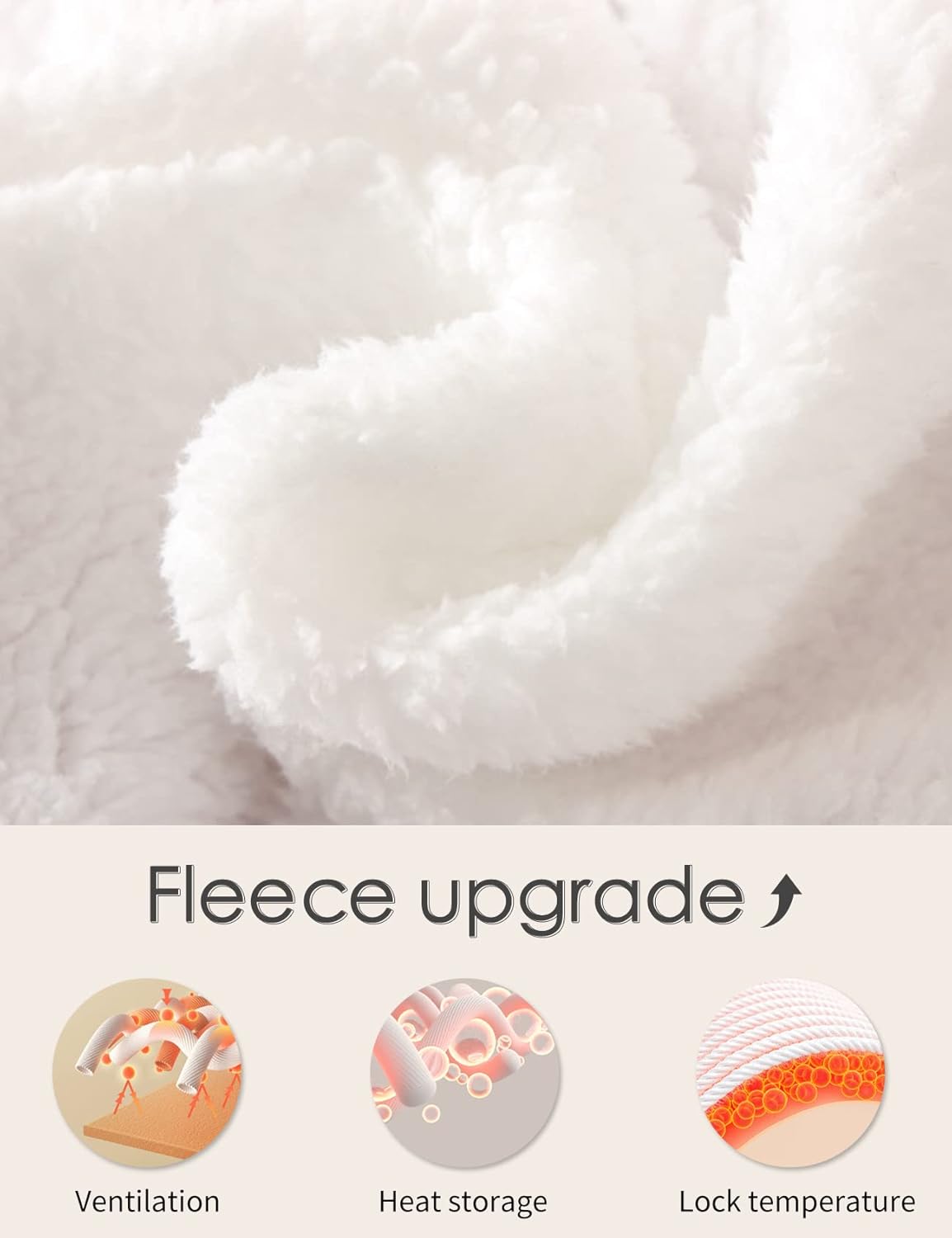 Gihuo Women's Winter Warm Fleece Pants Sherpa Lined Sweatpants Jogger Track Pants Athletic Active Lounge Pants - Image 3