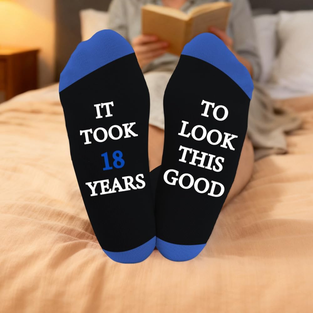 Birthday Gifts for Men,Dad Mens Brother Boyfriend Grandpa Husband Father Best Friend Son Happy,Novelty Funny Socks - Image 2