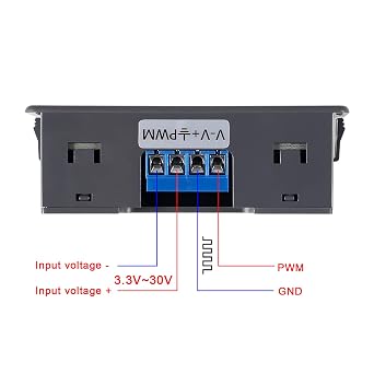 2pcs Signal Generator XY-PWM DC 3.3-30V Function Generator 5-30mA LCD Display Module PWM Pulse Frequency Generator Duty Cycle Rectangular Wave Square Wave Signal Generator