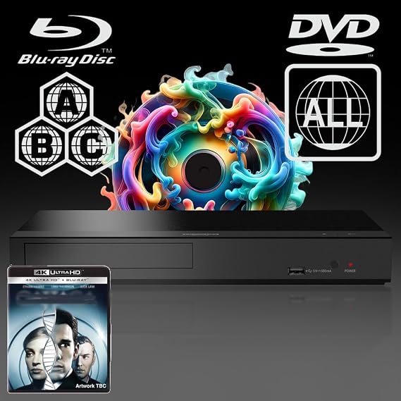 Blu-ray Player Compatible with Panasonic DP-UB450 MultiRegion Blu-ray Region A, B & C - DVD Regions 1-8 - Bundle Including Gatt. 4K UHD Disc