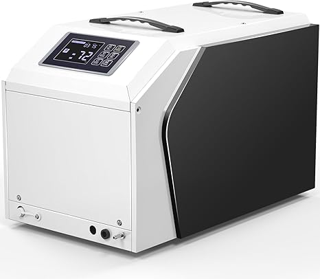 130 Pints Commercial Dehumidifier with Pump & Drain Hose, Crawl Space Dehumidifier for Basement, Industrial, Garage, Home, Cover Up to 6000Sq Ft Large Smart Dehumidifiers Whole House Dehumidifiers