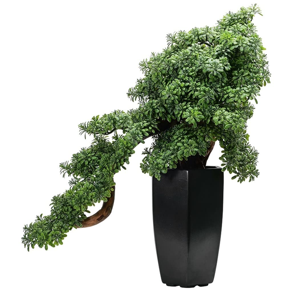 SWENEEN Home Fake Plants Artificial Bonsai Tree Ceramic Potted Simulation Potted Plant Decoration Home Living Room Office Desktop Potted Decoration Artificial Bonsai Decoration,