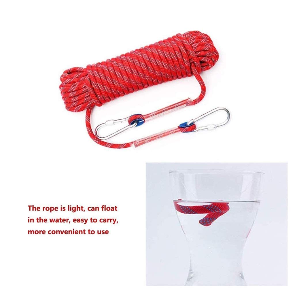 Cuerda de escalada， Espesor 12 Mm, Cuerda De Bloqueo Estático, Línea De Vida De Descenso Colgante, Cuerda De Paracaídas De Escape, Bloqueo De Seguridad, Deporte, Montañismo, Operación A Gran Altitud(G