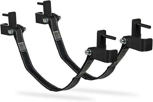 Titan Fitness T-3 Series Safety Straps, Fits 36" Depth T-3 Series Power Rack, Rated 3,100 LB Per Strap, Reinforced Nylon Straps, J-Hook Style Brackets for Easy Installation, Set of 2