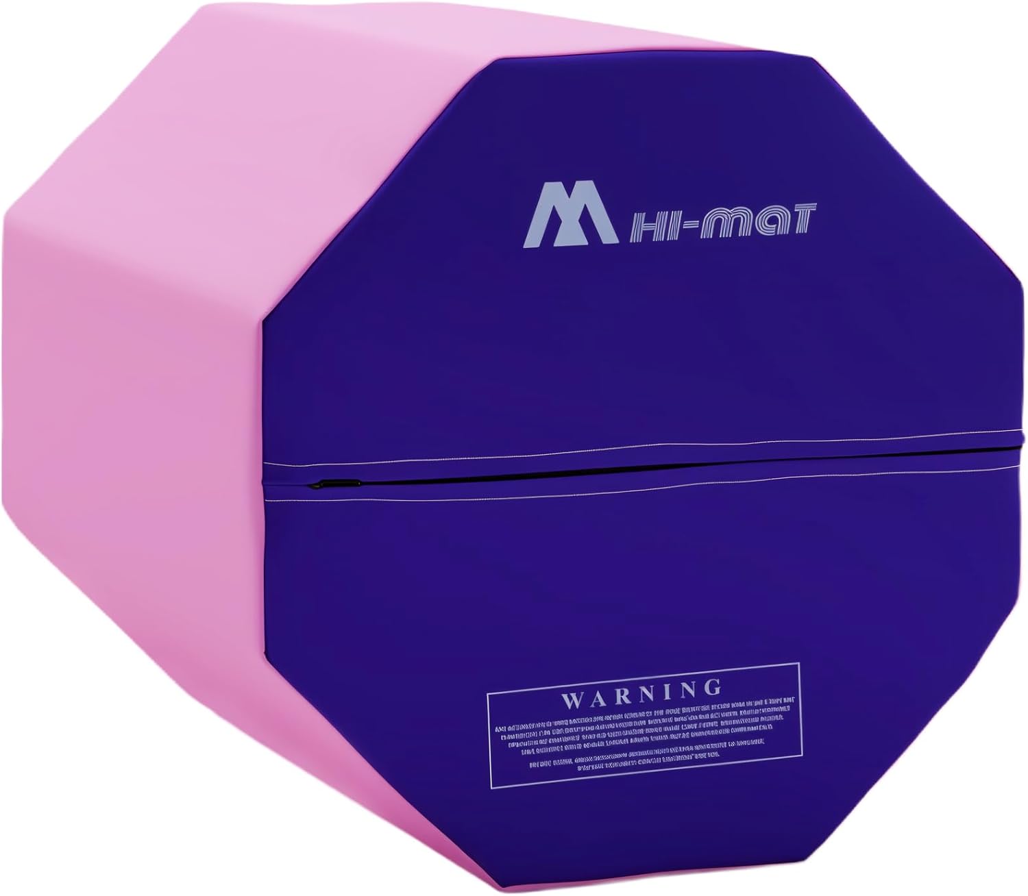 Octagon Tumbler 24.4" x 29" Octagon Gymnastics Mat Skill Shape Handsprings Backbend Somersault Tumbling Trainer for Home Gym Fitness (Purple & Pink)