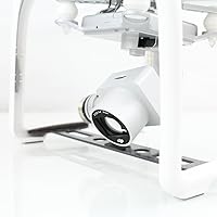 Vista 2 de Protector de cardán negro de fibra de vidrio compatible con DJI Phantom 4/Phantom 3 estándar, profesional y avanzado, protege la cámara y el cardán