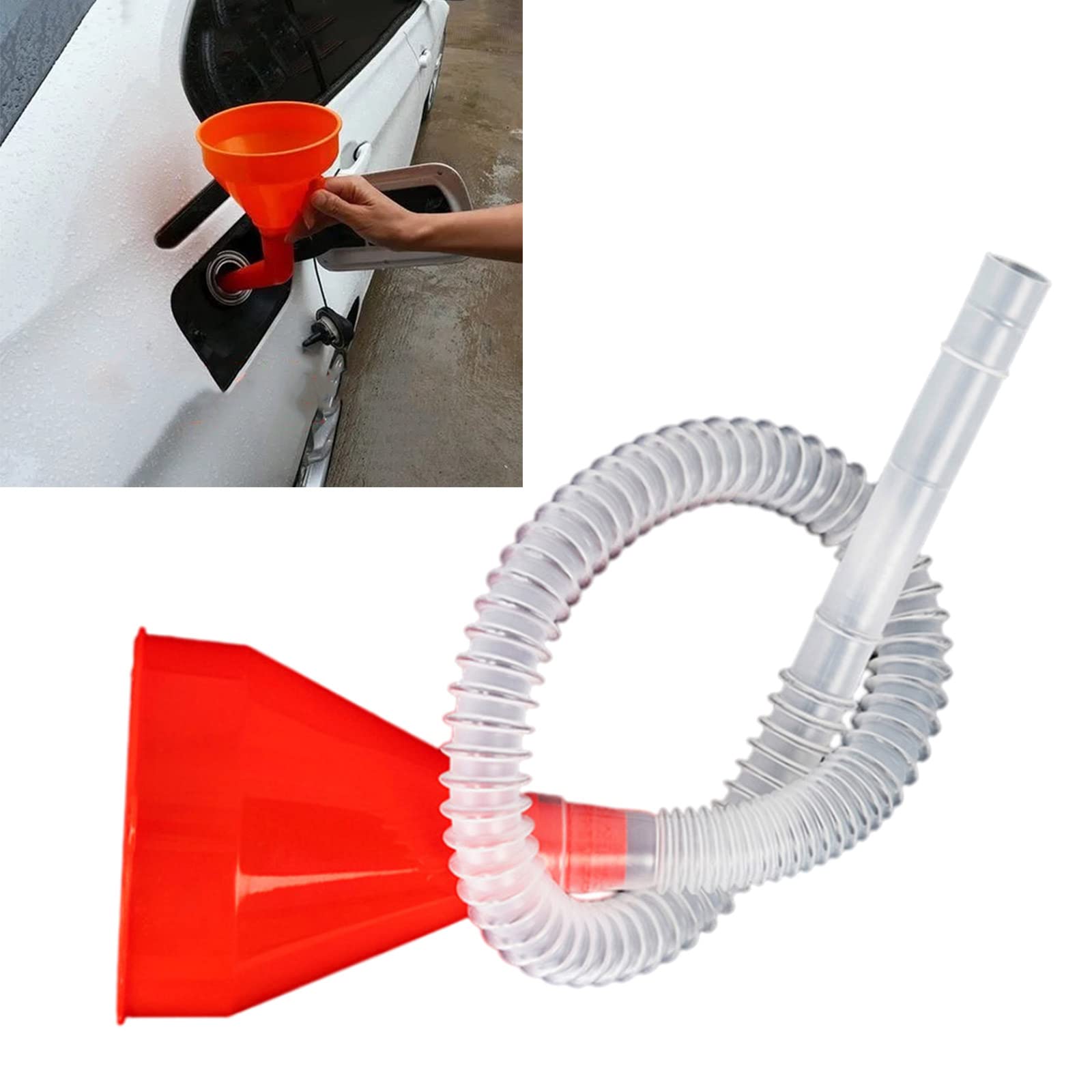 Rooyar Multi-Purpose Long Tube Funnel for Additives Lubricants and Fluids Easy to Use Multi-Purpose Funnel