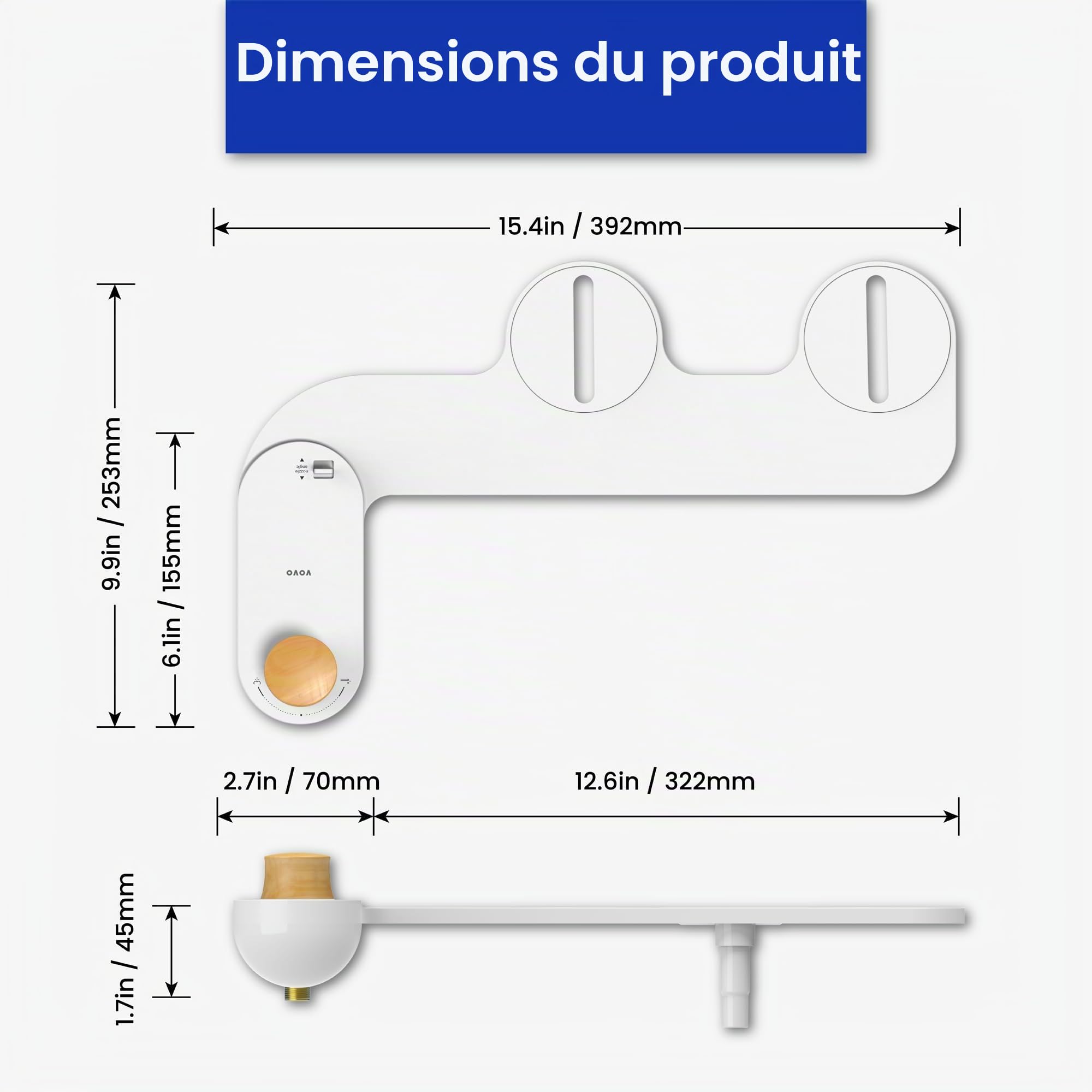 Siège de bidet non électrique Basic 9