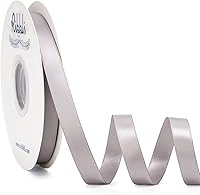 Vista 31 de Ribbli Cinta de satén marrón Turftan de doble cara, 1/2 pulgada x 50 yardas, cinta marrón claro para envolver regalos, manualidades, decoración