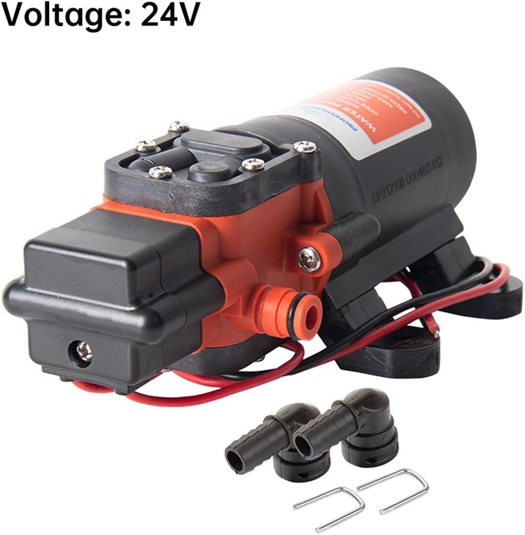 JOEBO Electric Submersible Pump Diaphragm Pump 40 PSI 24V Marine Water Pump Boat Shower Toilet Accessories Sump Pump