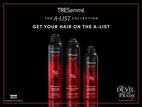 Image of TRESemme Groundbreaking Workable Hairspray, A-List Collection The Devil Wears P A-LIST Collection for Brushable + Customizable Hold, Developed Safe for All Hair Types, 8.5 Oz