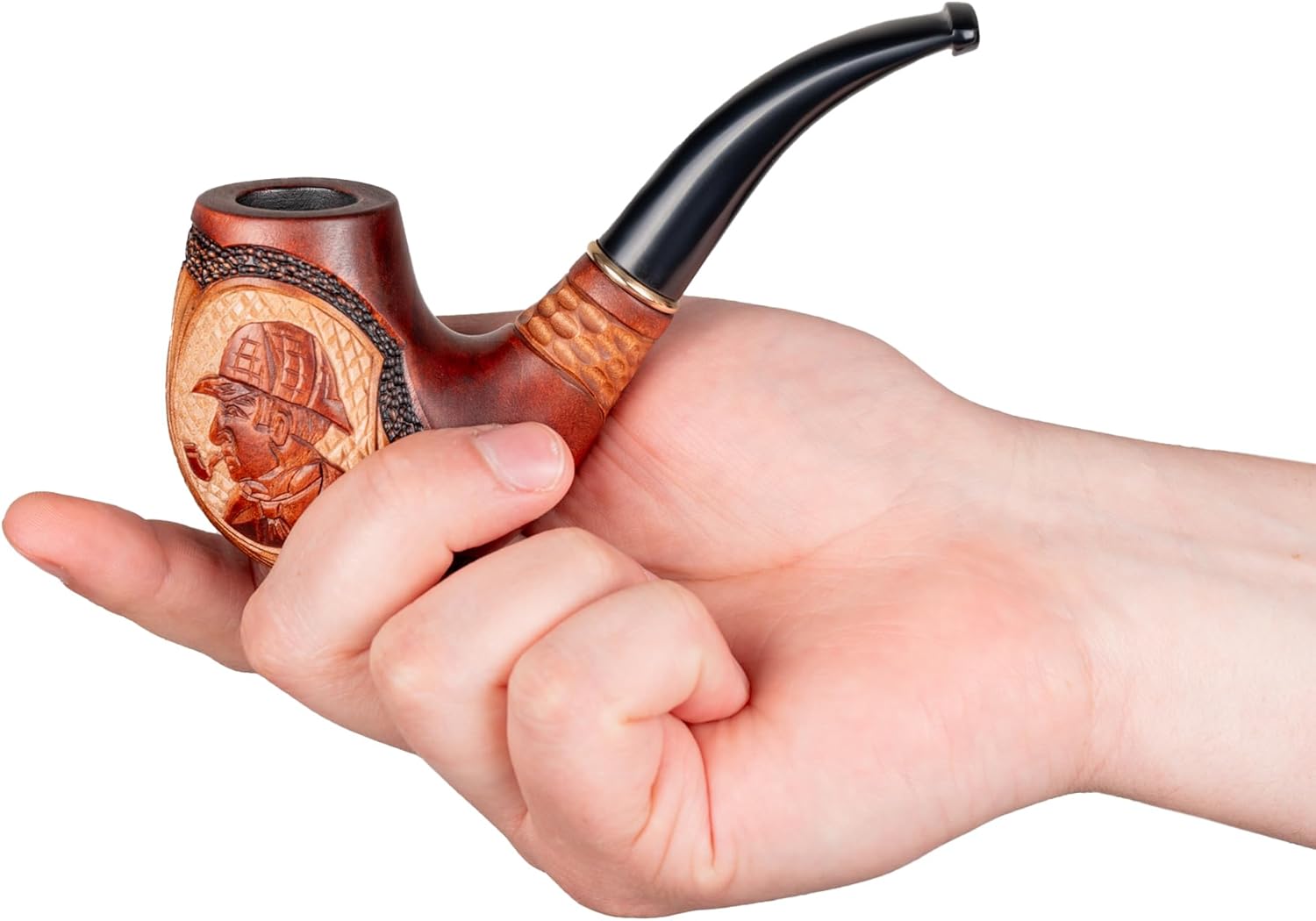 Dr. Watson - Tobacco Pipe, Collectable Series, Hand Carved, Fits 9mm filter (Sherlock Holmes)