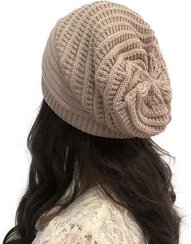 Miniatura 2 de Gorros de invierno para hombre, gorro de gran tamaño, cómodo, térmico, cálido, de punto acanalado, con forro polar, para clima frío, esquí, nieve