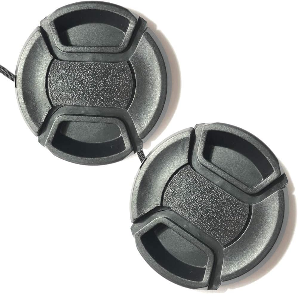 Shenligod 52mm Lens Cap 2pcs with Lens Cap Leash Hole