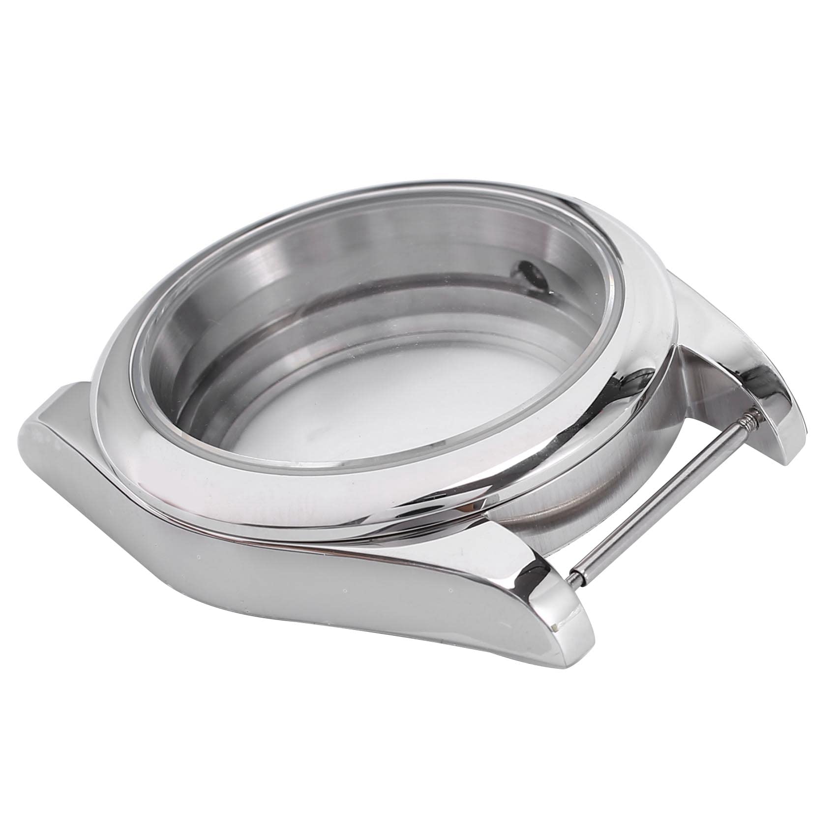Aposous BoîTier en Acier Inoxydable de 39 Mm en Verre pour Mouvement NH35/NH35A NH36/NH35A, Couverture ArrièRe Transparente