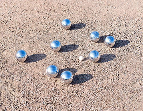 Boule Pearl Kugeln Set: 8 Metallkugeln und 1 Holz-Zielkugel