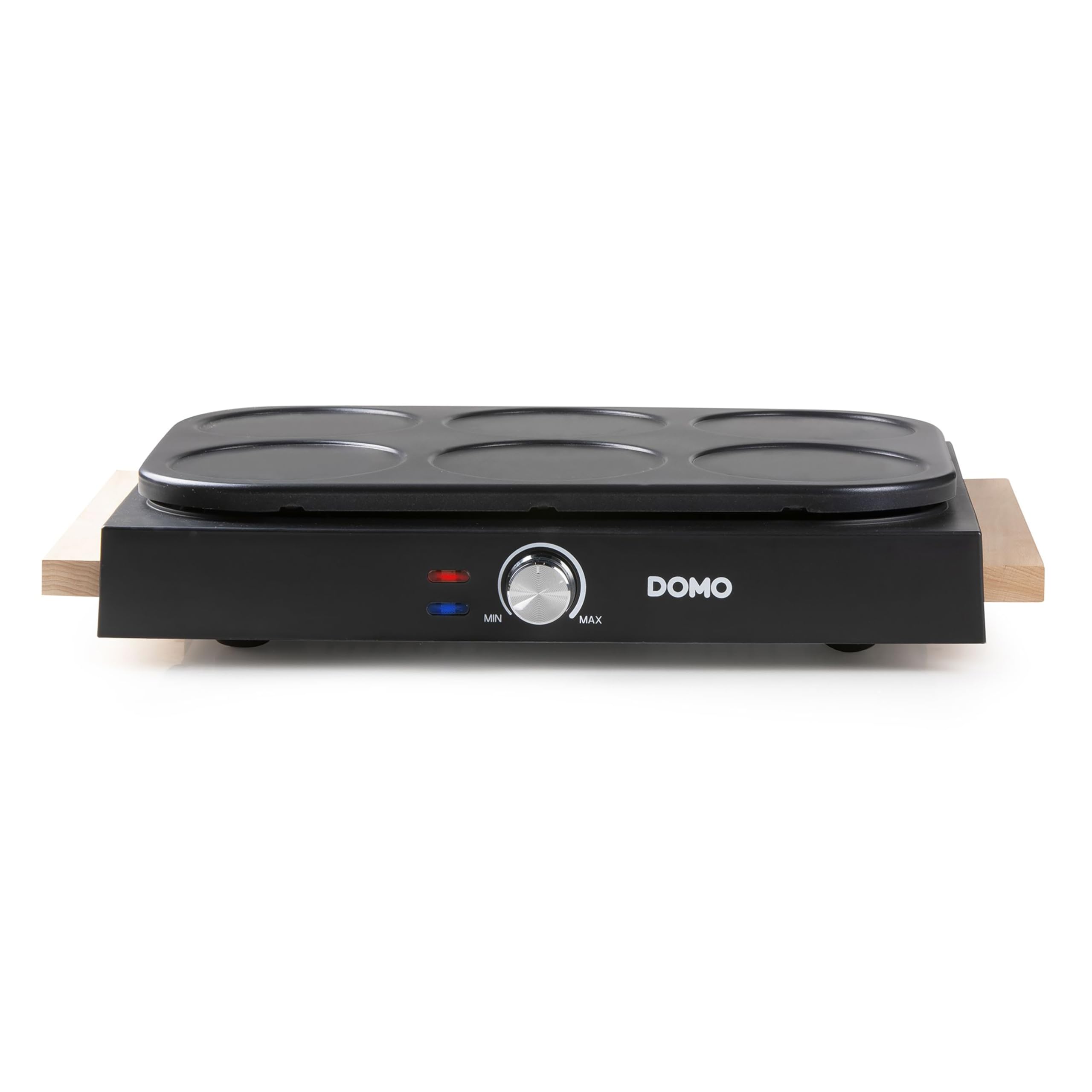 DOMO DO8719W Gourmet-Set Wok-Set/Pancake- Holzdesign - 6 Personen