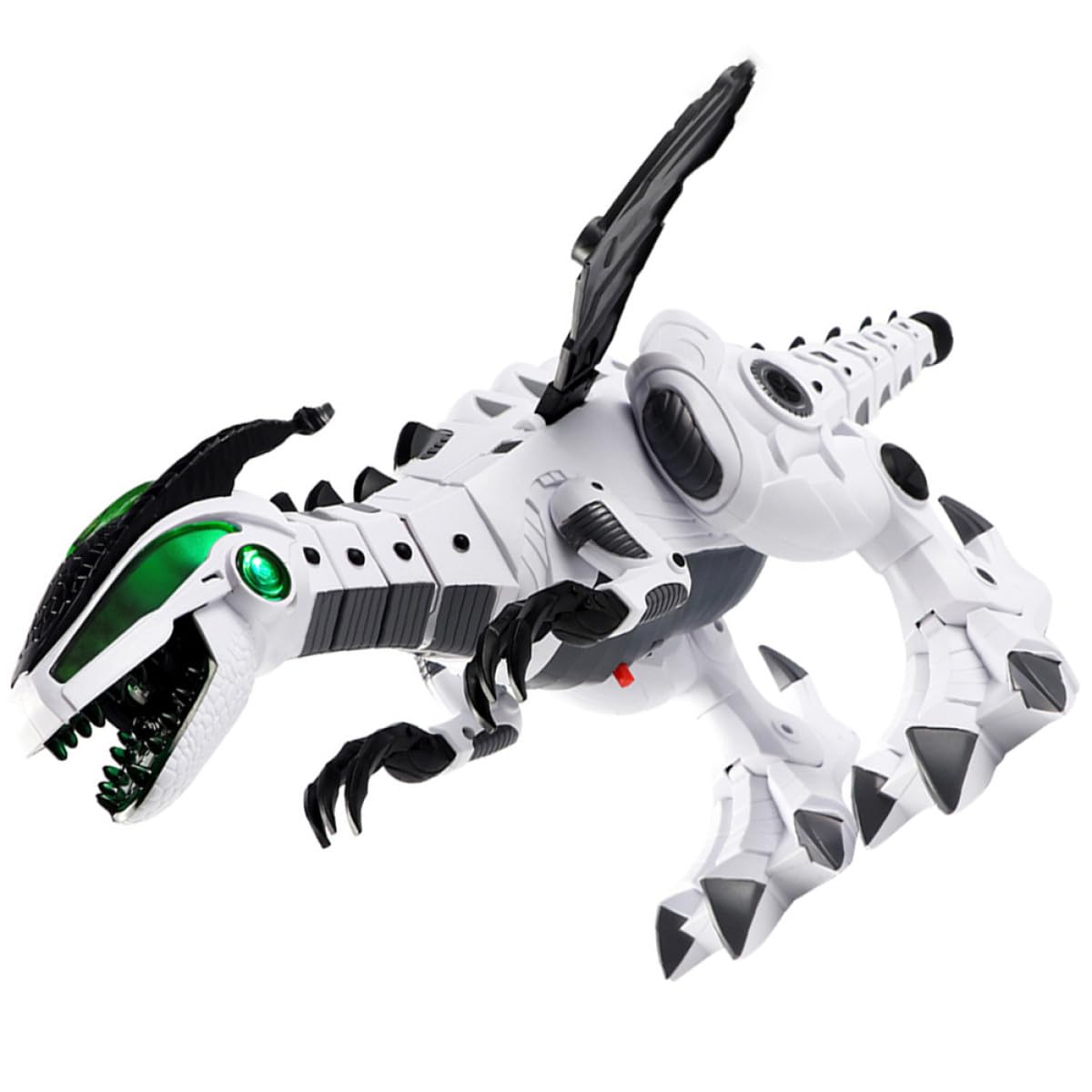 Abaodam Dinosaurio Teledirigido Eléctrico Función de Aerosol y Luces, Material Plástico Resistente y Componentes Electrónicos, Adecuado para Decoración y Juego Infantil