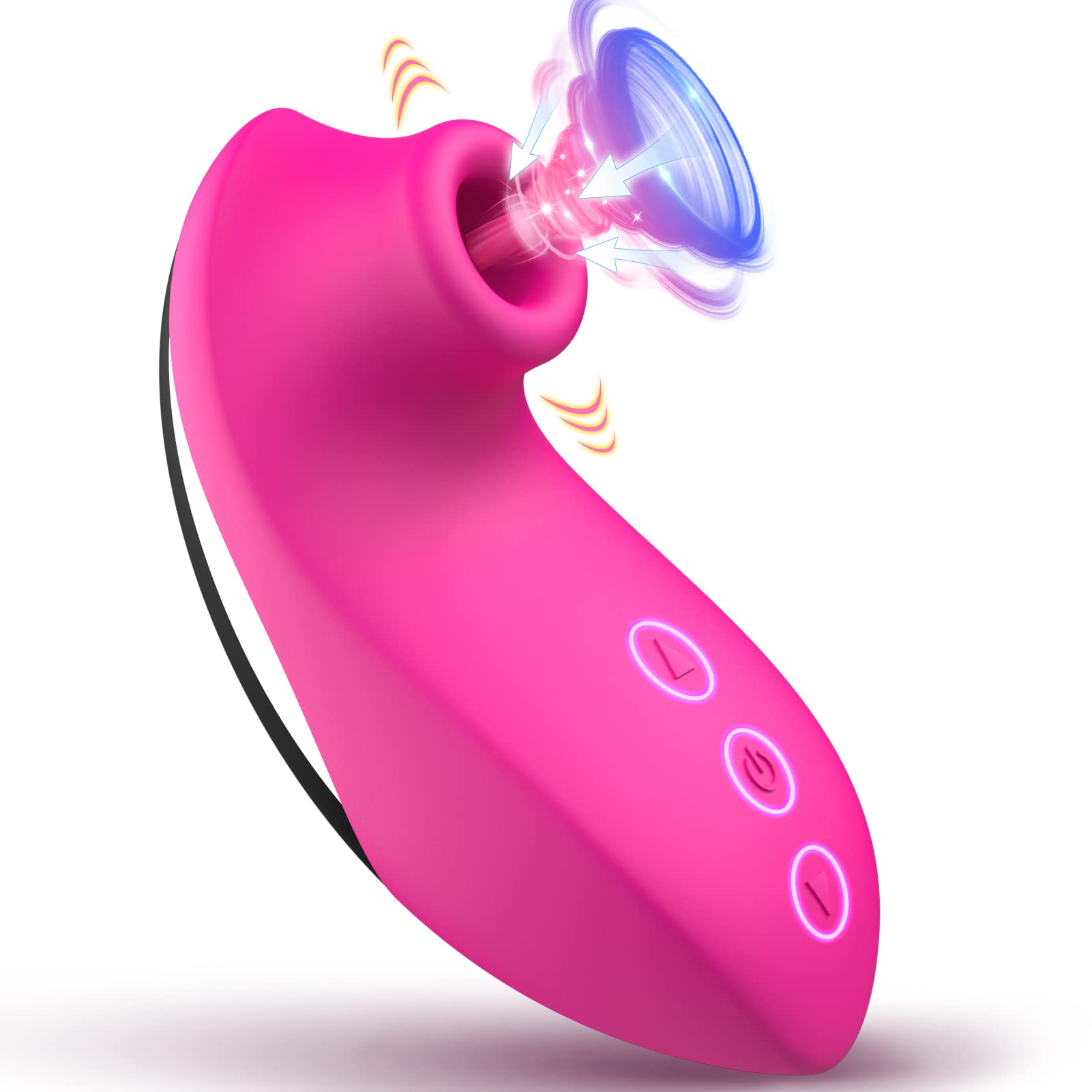 Clitoral Sucking Sex Toys for Women with 10 Powerful Vibrating Vibratorters Clitoris Nipple Clit Sucker Tongue Licker Anus Anal Massager G Spot Vibrator Vagina Stimulator Adult Sex Toy, Rose