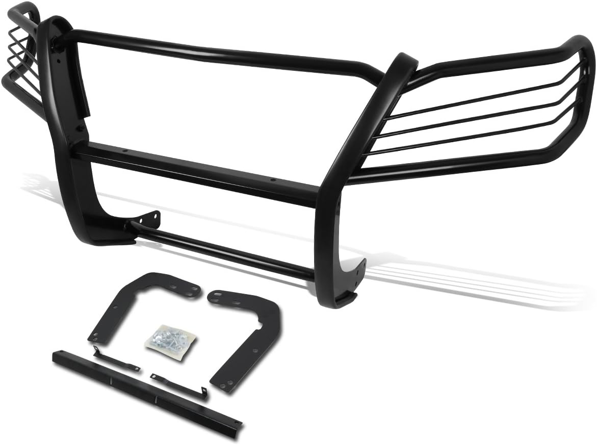 Auto Dynasty Compatible with Mercedes-Benz W164 M-Class Front Bumper Protector Brush Grille Guard (Black)