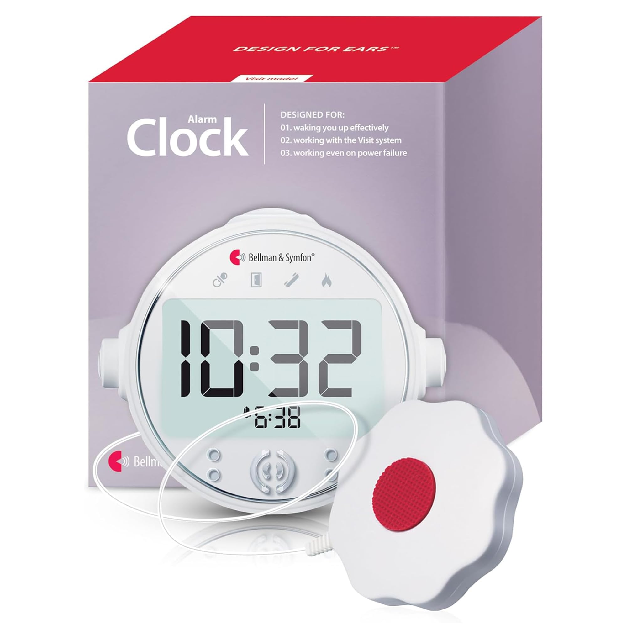 Bellman & Symfon Alarm Clock 振動目覚まし時計 Amazon.com: Bellman & Symfon Alarm Clock Receiver with Bed Shaker