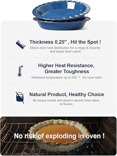 Miniatura 10 de LE TAUCI - Juego de 2 sartenes para tarta de manzana, tarta de nuez