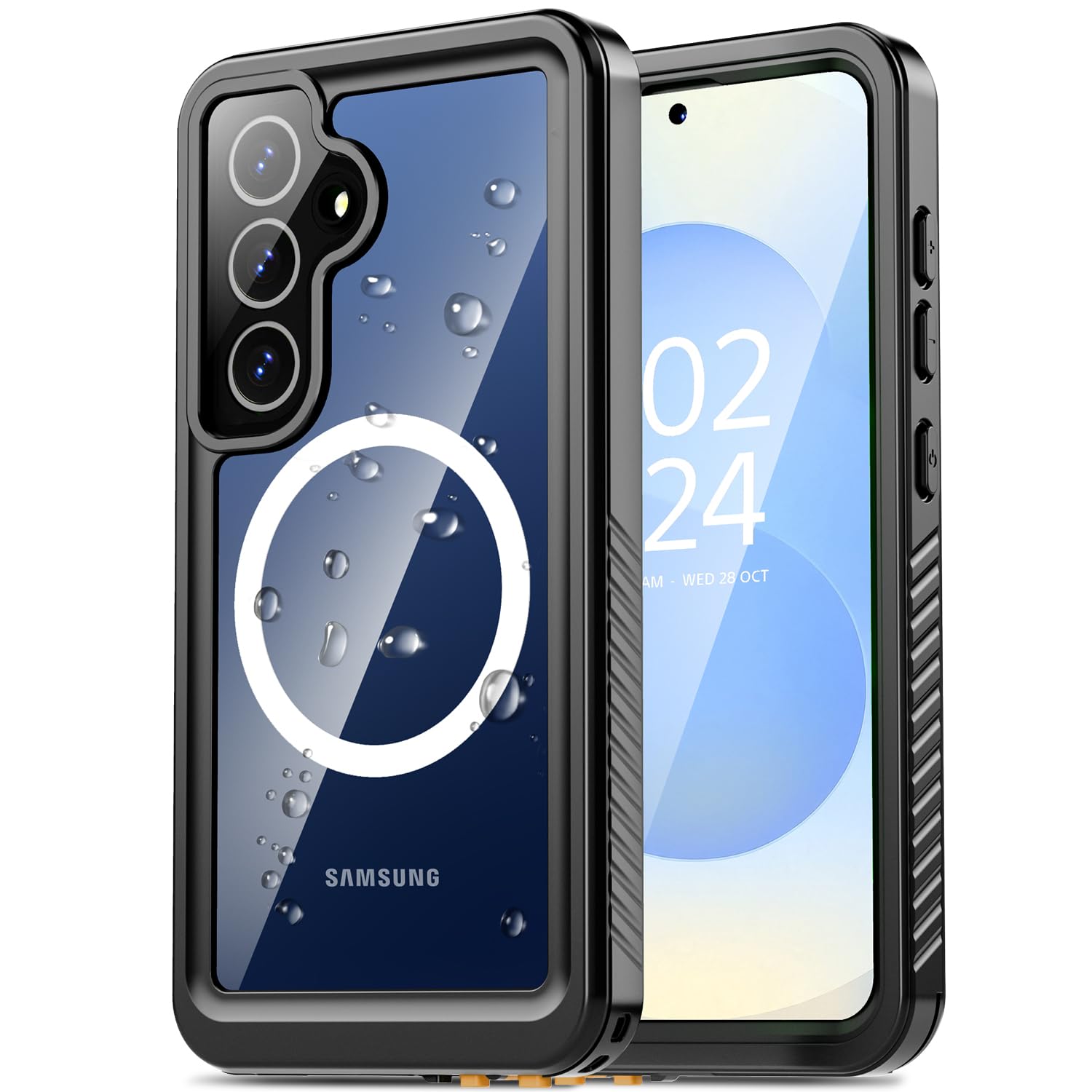 Oterkin Waterproof Case for Samsung Galaxy S25 Plus Case Compatible with MagSafe,Full Body Protective Rugged Galaxy S25 Plus Phone Case with Built-in