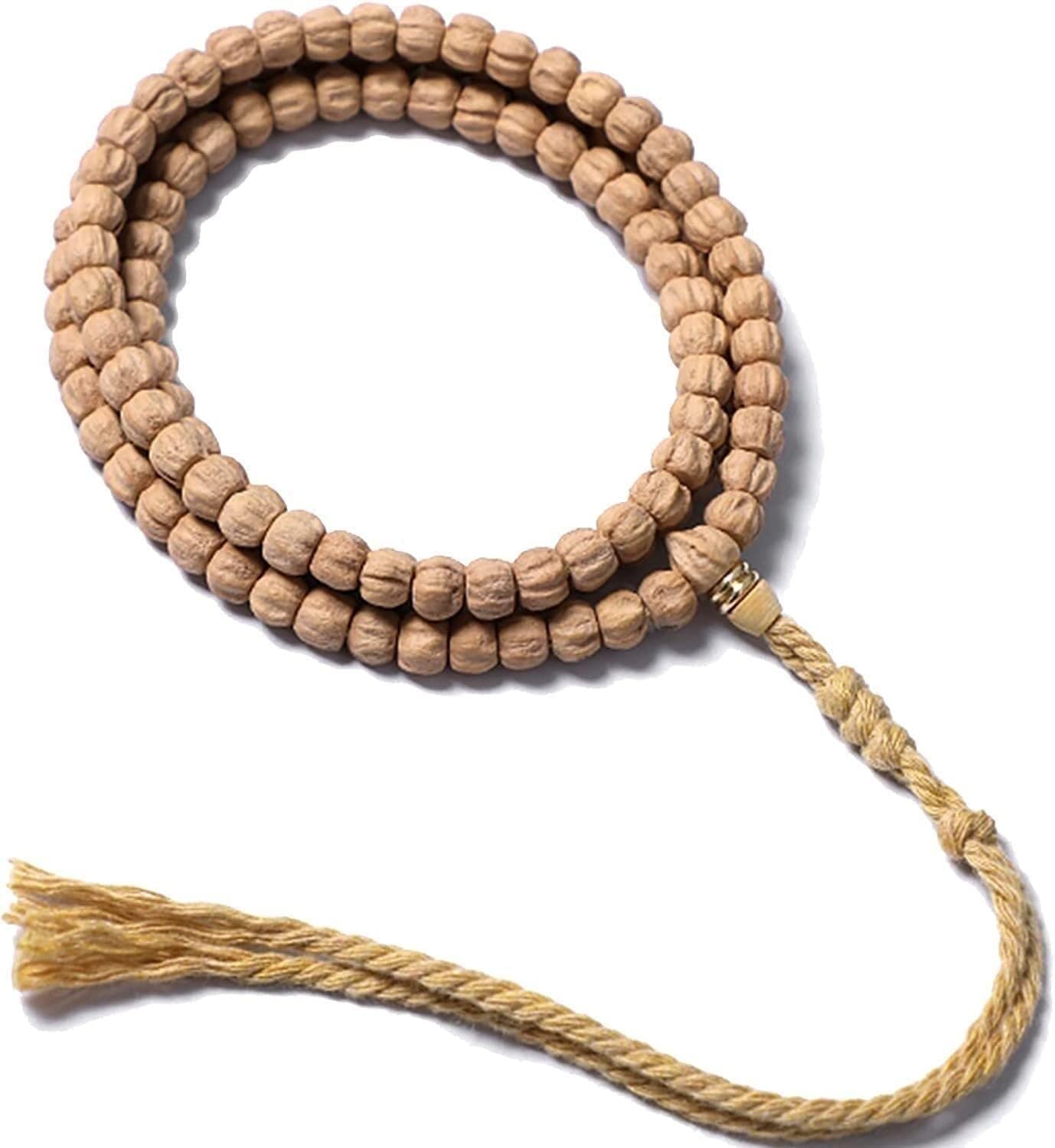 Bijoux de bon augure de style bouddhiste avec perles traditionnelles polies - 7