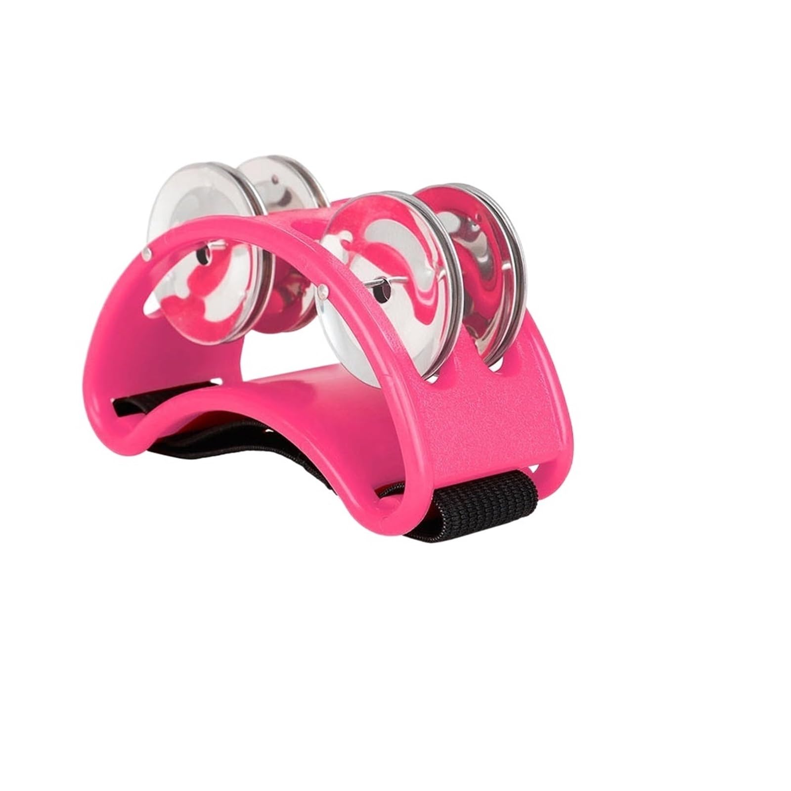 2 pezzi di strumenti musicali a pedale, percussioni a, tamburelli unici for adulti, in acciaio inossidabile, for bambini, ritmo per Spettacoli(Pink)