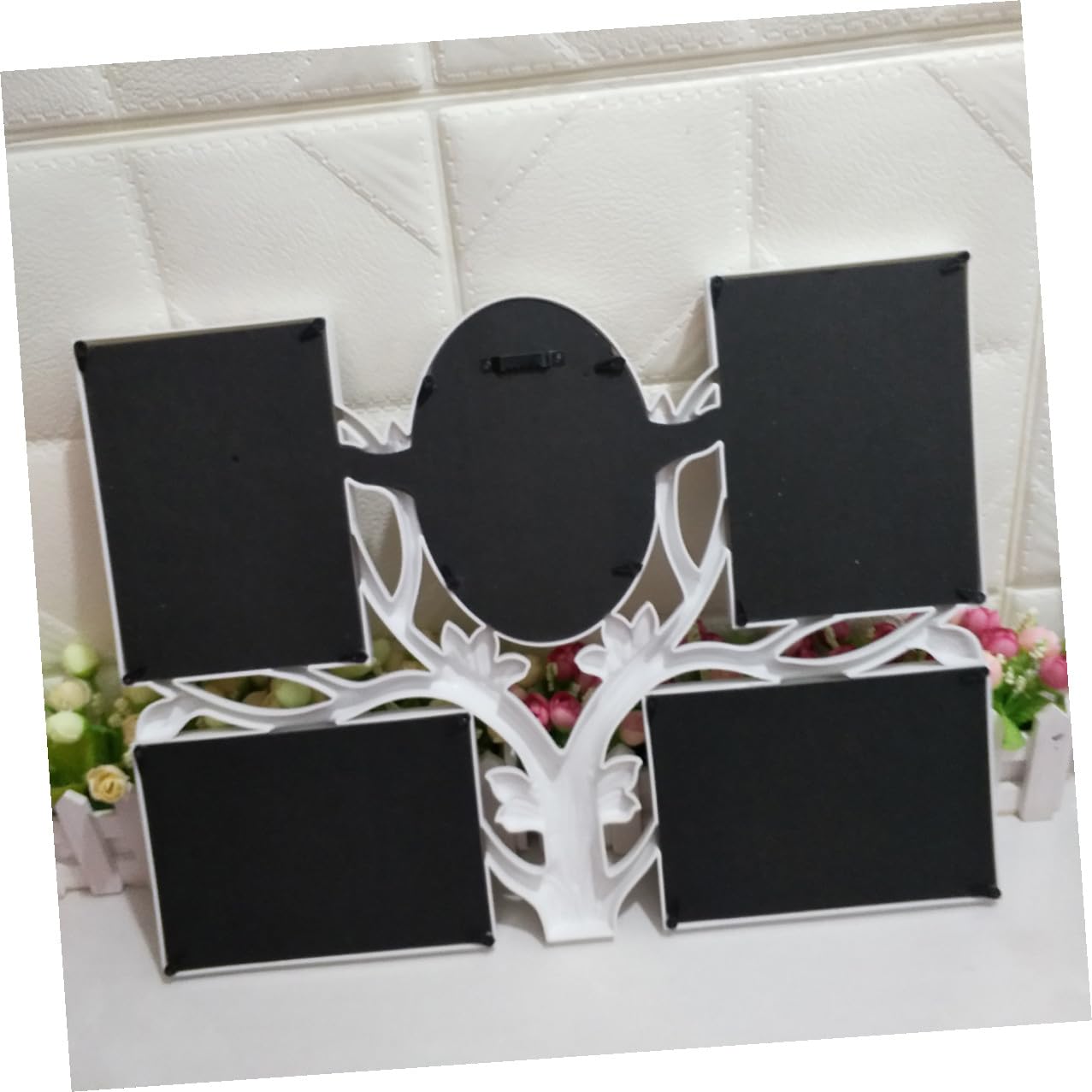 Artibetter Portafoto da Parete a Forma di Albero in Pvc Bianco Collage Foto e Protezione, Cornice Decorativa per Foto 4x6, per Casa e Anniversari