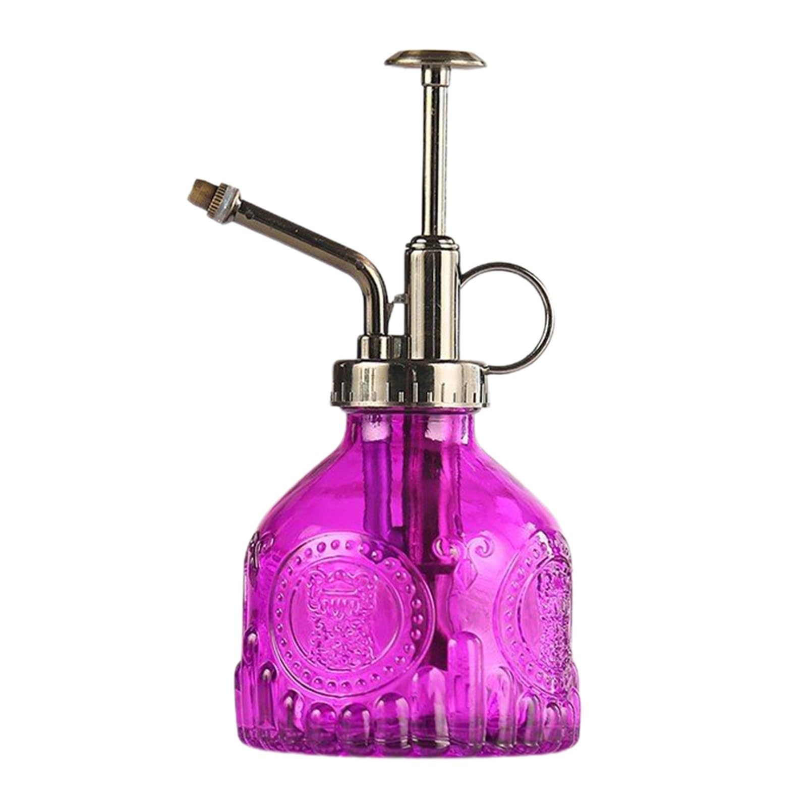DSFIHJO Vintage Hand-pressure Watering Sprayers Pumpkin Shape Plant Flower Water Sprayer Small Glass Spray Bottle Garden Supplies(Black)