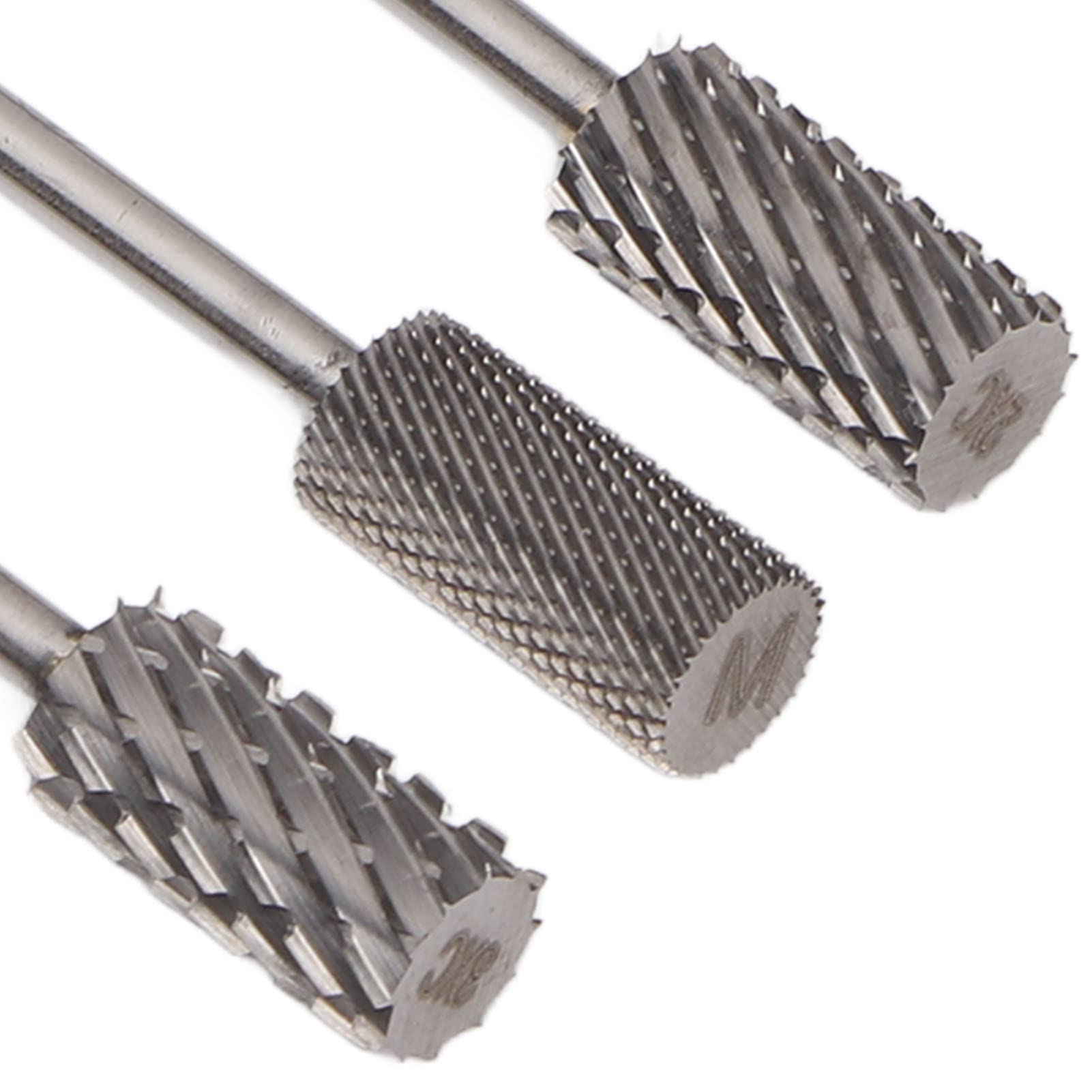 Set di Punte da Trapano da 7 Pezzi, Set di Punte da Trapano Per Unghie al Tungsteno, Punta da Trapano Per Lima Per Unghie a Cilindro, Punte Portatili Professionali Per La Rimozione del Gel Per Unghie