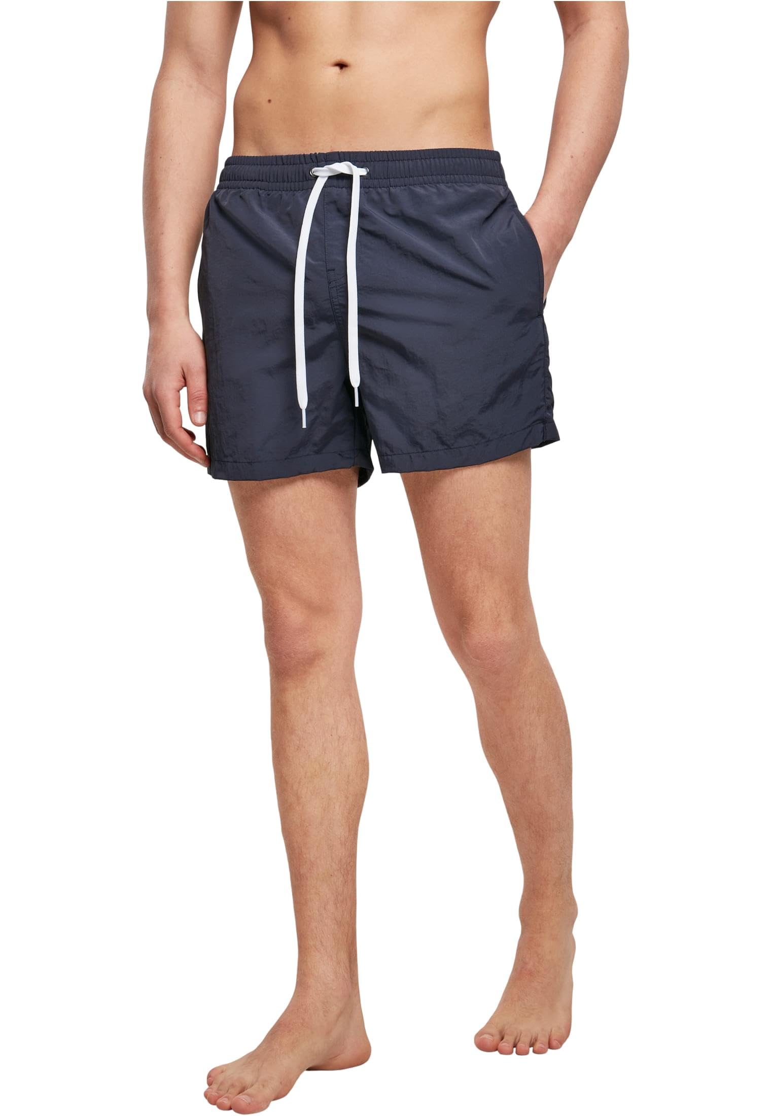 Build your Brand Men's Swimming Trunks, Navy, M