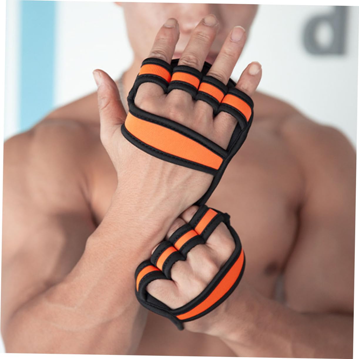 Kisangel Lot De 4 Paires De D'haltérophilie pour Homme Coupe Large avec pour Les Mains Et Les Paumes pour L'entraînement