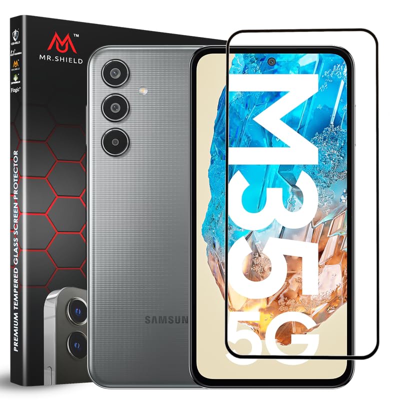 Mr.Shield Anti-Static Tempered Glass Screen Protector Guard For Samsung Galaxy M35 5G Smartphone [Pack Of 1] Full Glue Hd+ Clear Easy Install 9H Hardness Case Friendly (B0D9P3Z8ZM) Amazon Price History, Amazon Price Tracker