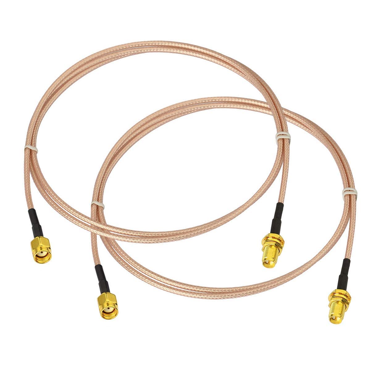 Kit 2 Cavi Antenna WiFi U.FL – RP-SMA, Lunghezza 15 Cm (6 Pollici) Per Mini PCI