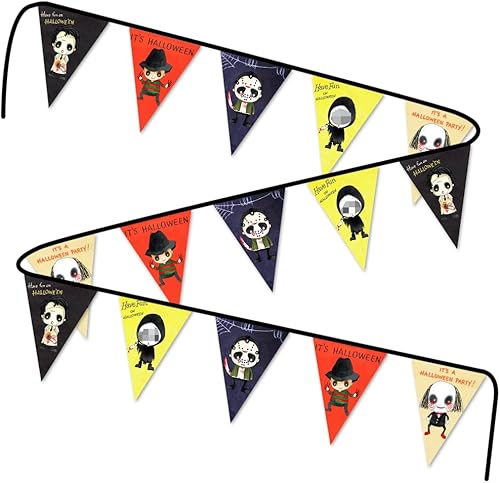 Decoración de Halloween para interiores y exteriores, estilo vintage, pancarta de Halloween, fiesta de Halloween, letrero de patio, decoración del