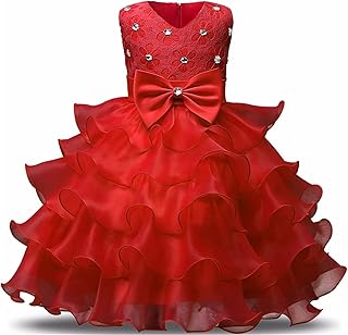 Girl Dress Kids Ruffles Lace Party Wedding Dresses - Buy now