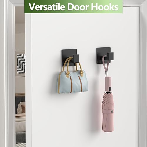 Miniatura 6 de Ganchos adhesivos de ducha, ganchos de toalla para colgar bata, abrigo, sombrero, lufa, ganchos de pared resistentes para baño, cocina y oficina