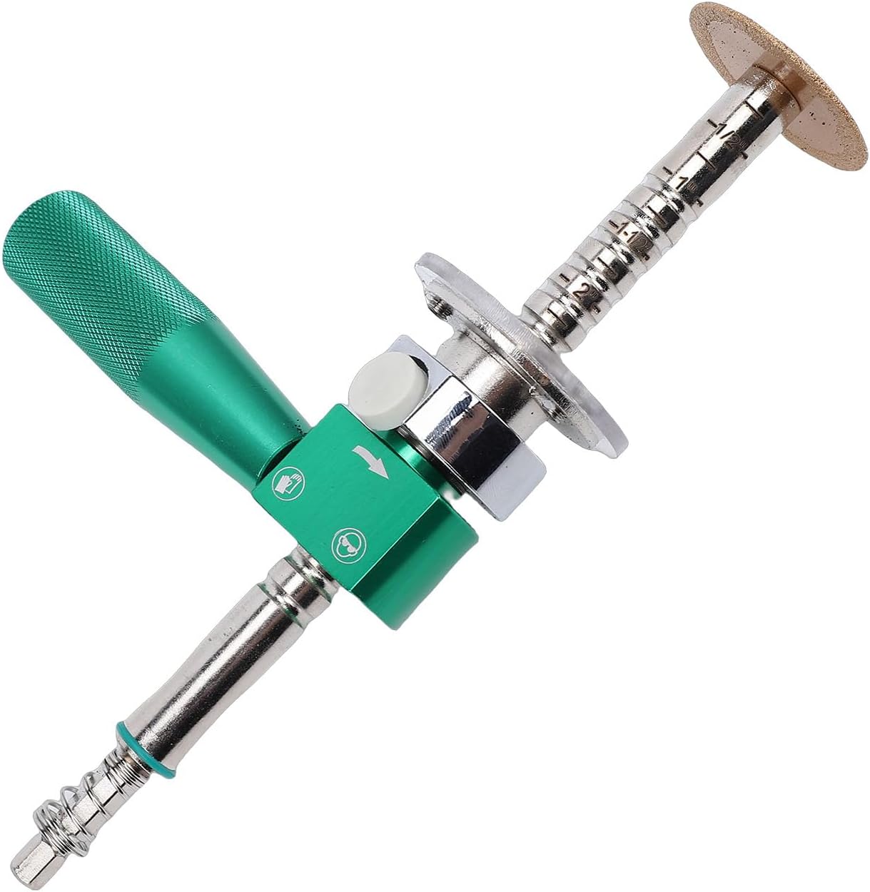 WALFRONT Internal Pipe Cutter, 4 Inch Scale with Adjustable Depth for Precise Cutting, Stainless Steel Handle and Carbide, with High Grit Cutting Wheel for PVC ABS Plastic Pipes 1/2in