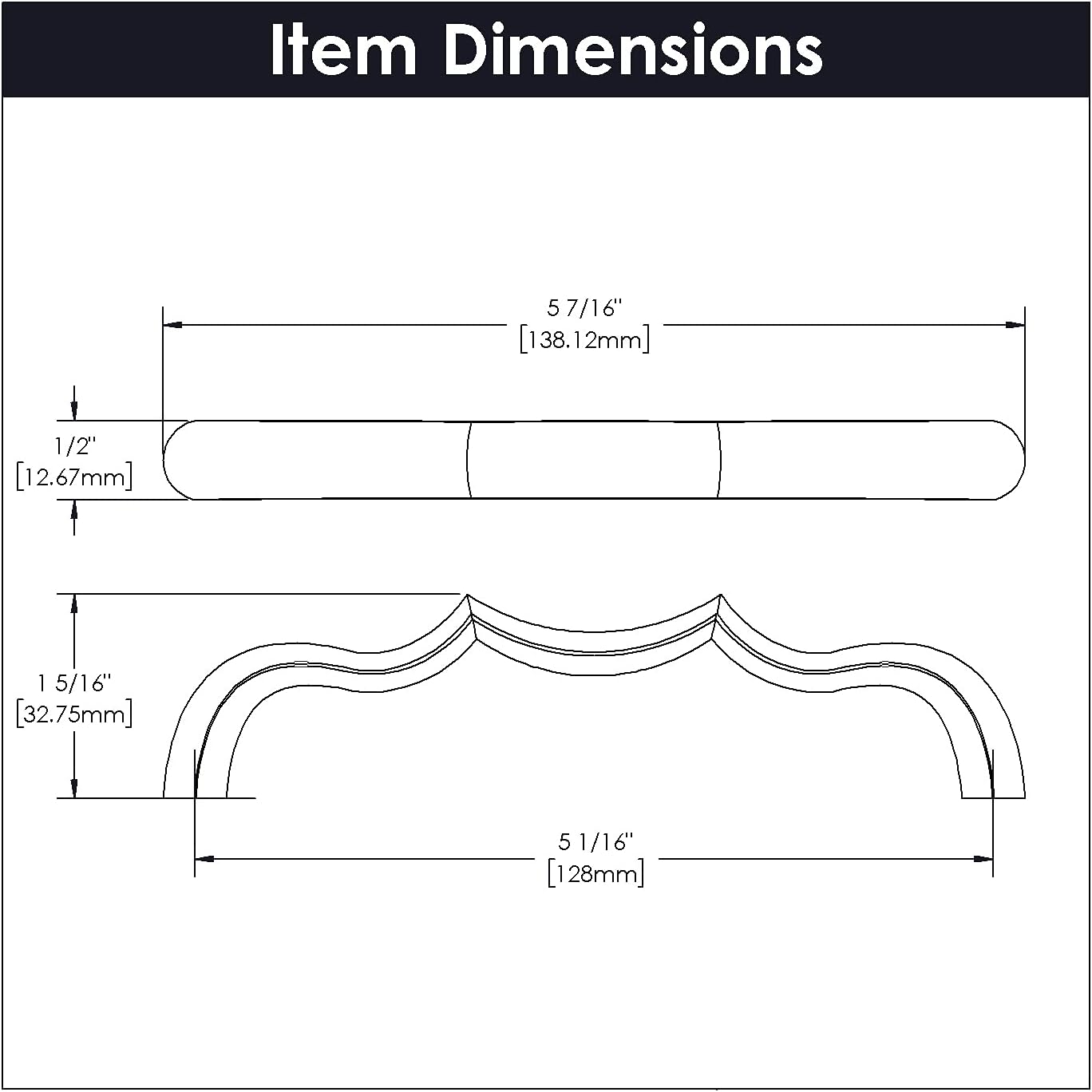 Belwith-Keeler B076141-SN Trellis Pull 128Mm Center to Center, Satin Nickel, 5.44"