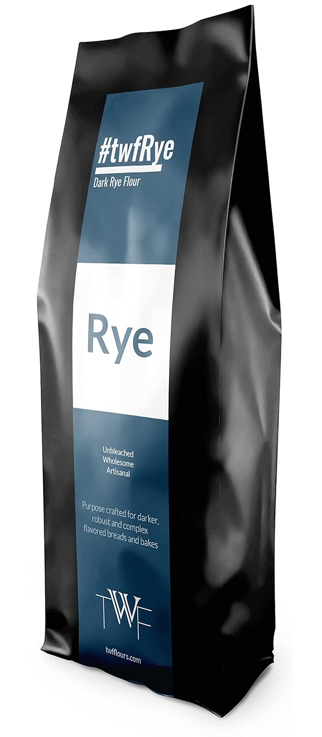 TWF Dark Rye Flour Ideal for Baking Unbleached Rich in Fiber
