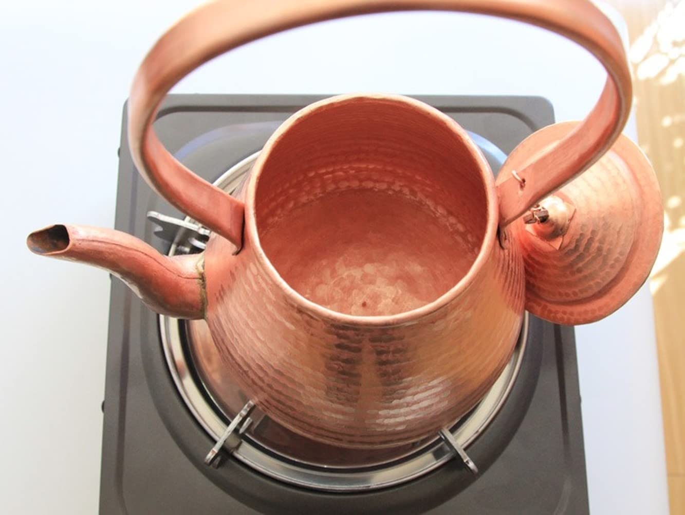 銅のやかん Amazon｜純粋な手作りの銅のやかん、厚手の銅製ケトル、銅の