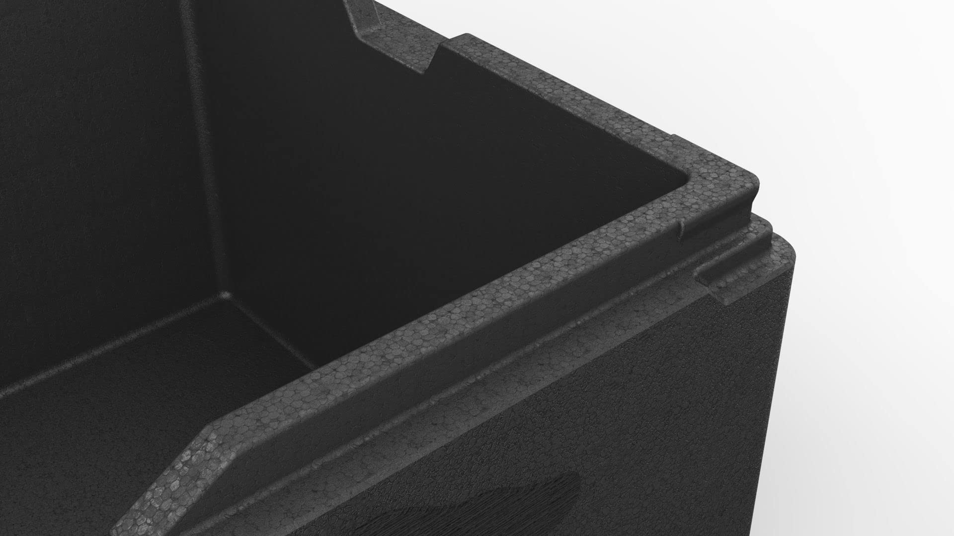 Contenitore Isotermico per Alimenti EXPERT GN-1/1 Box Termico Isolante Professionale [Capacità: 39L] Nero [Misure Interne: 538x338x217 mm]